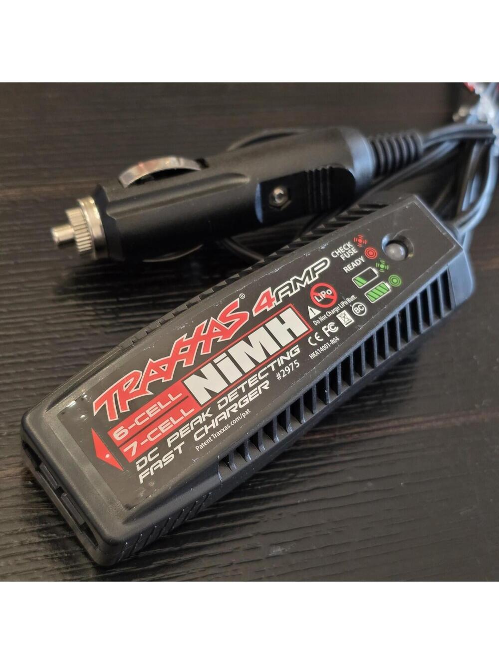 Traxxas 12 Volt Fast Charger 4 Amp DC 6-7 Cell NiMH Peak Detecting Part 2975 EUC